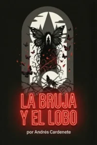 Portada de La bruja y el lobo, cuento de Andrés Cardenete